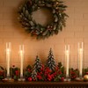 Hurricane Candle Holder Thickened Cylinder Covers 4 Pcs Taper Candle