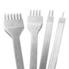 Bestgle Leather Sitching Punch Set, 1/2/4/6 Prong 4mm White Steel