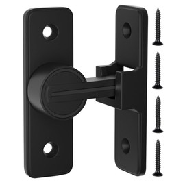 VZU Sliding Door Lock 90 Degree, Stainless Steel Door Latch, Privacy Screen with Right Angle Buckle, Reliable Locking, Easy Assembly, for Indoor and Outdoor Doors, Garden, Kitchen, Window Latch Door