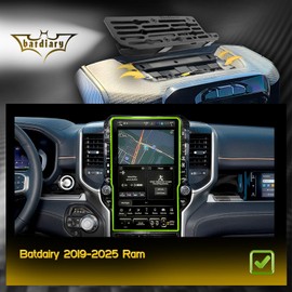 Batdiary Ram 1500 Magnetic Phone Mount Compatible with 2019 2020 2021 2022 2023 2024 2025 Dodge Ram 1500 2500 3500 TRX Accessories Metal Cell Phone Holder Dash Platform Mount