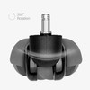 kwmobile 5 x Hard Floor Roller 11/50 mm - Also