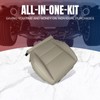 AUTOKAY Front Passenger Perforated Leather Seat Cover Gray for Acura