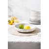FOBENTA Embossed Ceramic Pasta Bowls, 42 oz Bowl Plates Set,9-Inch