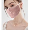 Sparkly Sequins Mouth Masc Fashion Designer Glitter Cotton Face Cover