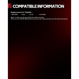 Torchbeam Front Steering Knuckle & Wheel Bearing Hub Assembly Replaces Toyota Camry 2007-2009,Passenger Side 686258