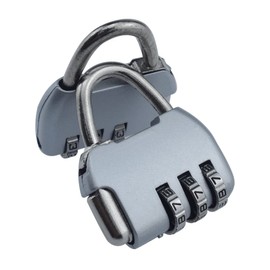 SDTC Tech 2-Pack Mini Antique Password Padlock Retro Vintage Style Handbag Shape Locks，Silver