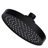 CENOSA Shower Head High Pressure Rain 6 Inch Round Black