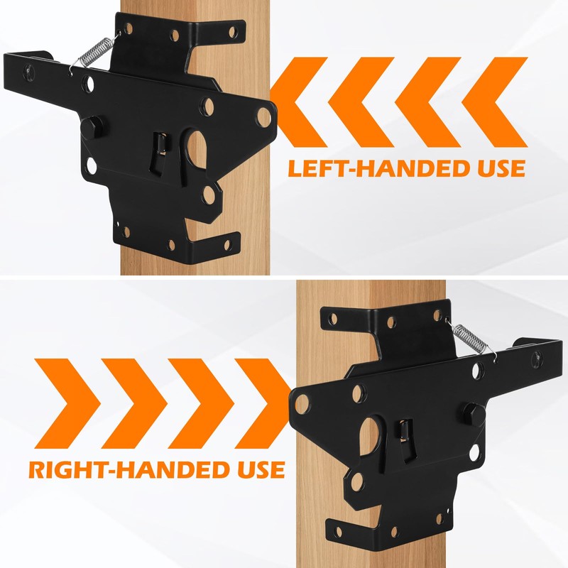 Self-Locking Gate Latch – Heavy-Duty Post Mount Automatic Lock for