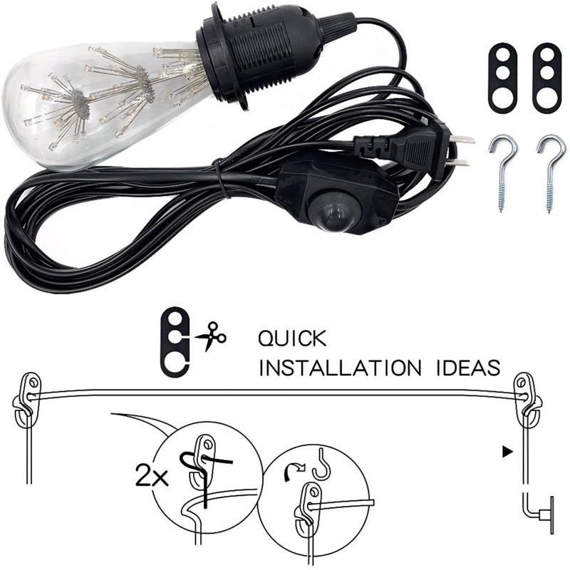 Pendant Light Kit with Dimmer Switch 15 Feet Hanging Lamp
