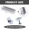 Aurinktron 1 x Solar Module Bracket Kit, 12 cm Aluminium