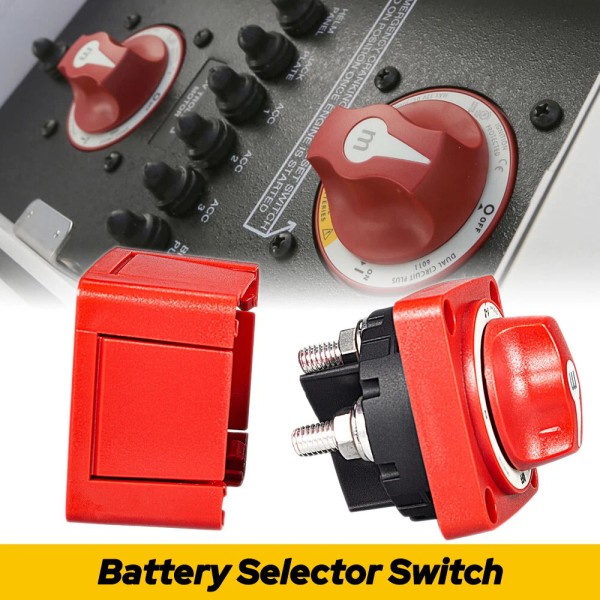 Unbranded 300A Dual Battery Selector Switch 4 Position 1-2-Both-Off for