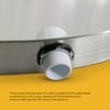 Everflow AWHP28 Aluminum Water Heater Drain Pan with 1 in.