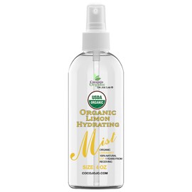 Dr Joe Lab Organic Lemon Mist For Skincare - USDA Certified - 4 oz- Hydrating - Moisturize Sensitive and Dry Skin - Essential Oil & Glycerin Body Mist - Packaging May Vary.