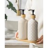 Getstar Hand and Dish Soap Dispenser Set, Ceramic Soap Dispenser