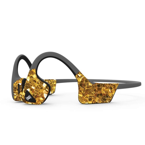 MightySkins Skin Compatible with Aftershokz Trekz Air Wireless - Gold