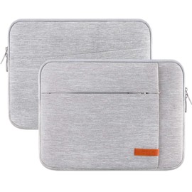 Lacdo Laptop Sleeve Case for 14-inch MacBook Pro M4/M3/M2/M1 Chips Pro Max A3112 A3401 A3185 A2992 A2918 A2779 2024-2021, Water-Resistant Computer Bag MacBook Bag Case with Accessory Pocket, Gray