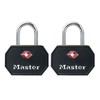 Master Lock 4681TBLK TSA Approved Luggage Lock with Key, 2