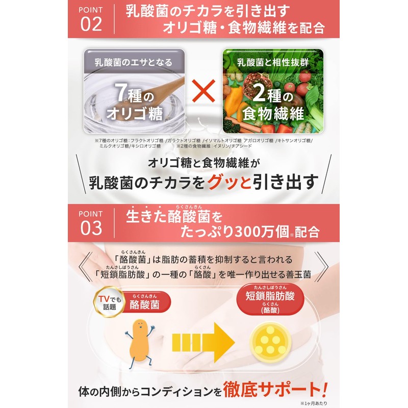 5 Types of Lactobacillus Butyric Acid Bacteria, 92.7 billion Pieces,