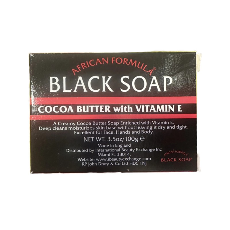African Formula Black Soap Cocoa Butter with Vitamin E 3.5