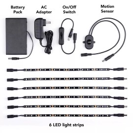 Gun Storage Solutions Gun Safe LED Light Kit and Additional Strands - Hook and Loop, Additional Strand