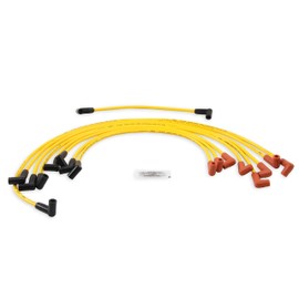 ACCEL 4048 Spark Plug Wire Set - 8mm - Yellow with HEI Stock Style Boots