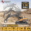 kolegend 3 in 1 Remote Control Excavator Toy 1/14 Scale