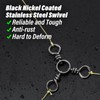Dr.Fish Assortment 50 Three-Way Swivels Triple Swivels Trolling Catfish Rig