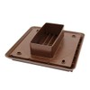 Kair Brown Louvred Wall Vent Grille 155mm External Dimension with