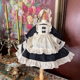 HAMRETHYPPZ 1/4 1/6 1/3 BJD Ball Joint Doll Dress Doll Costume Doll Maid Clothes Spherical Joint Doll Dress Princess Dress Maid Dress White Cute Maid Skirt (Head, Body Not Included) White (1/3)