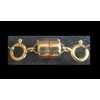 JewelryMaven 7.5mm Yellow 14k Gold FILLED STRONG MAGNETIC CLASP 1"