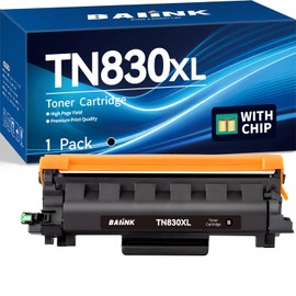 BAIINK TN830XL Toner Cartridge Replacement for Brother 830XL Toner TN830 Compatible with DCP-L2640DW HL-L2460DW HL-L2405W HL-L2400D MFC-L2820DW HL-L2480DW (with Chip, 1 Black)