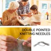 Agatige Agujas para Tejer Calcetines, Agujas de Tejer Circulares Suaves