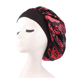 DSOAR Womens Satin Bonnet Cap for Sleeping Sleep Night Cap Wide Band Satin Bonnet for Hair Beauty Womens Night Hair Care Cap