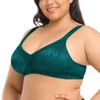 Deyllo Women's Full Coverage Plus Size Comfort Minimizer Bra Wirefree