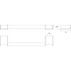 Emco Flow Bath Handle 300 mm in Black for Bathroom