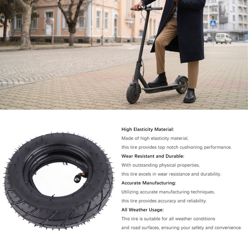 175x50 Electric Scooter Tire Set 7in Rubber Wheel Tyre Strong