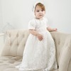 Meiqiduo - Vestido de encaje para bebé y niña, vestido