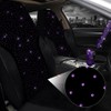 Jusen 17 Pack Bling Car Seat Covers Set Car Diamond