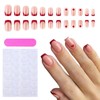24pcs French False Nails, Stick on Nail, Press on Nail