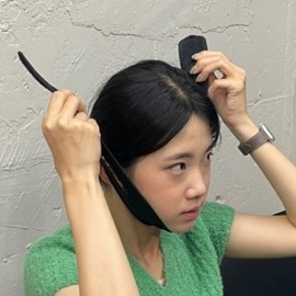 Black Velcro Anti-Snoring Chin Strap Black 3ea