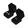 Tianying Ring Case,Velvet Engagement Ring Box,Jewelry Gift Box Black,Ring Earring