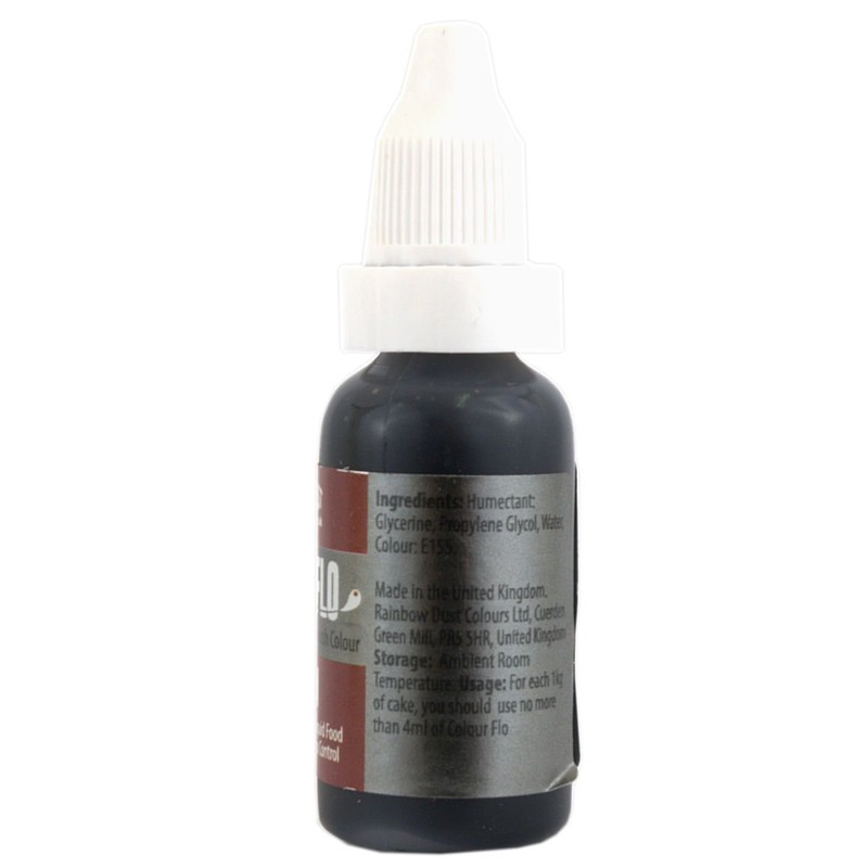 Rainbow Dust ColourFlo Airbrush Ready Food Colouring - Brown