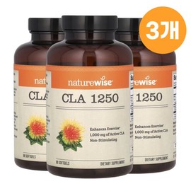 CLA 1250 Conjugated Linoleic Acid 1000 mg Conjugated Linolenic Acid 90 Capsules 3 Packs / CLA 1250 공액리놀레산 공액리놀렌산 1000 mg 90캡슐 3개