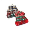 MIAO JIN 8Pcs Small Canvas Snowflakes&Grid Coin Purses Present Bag