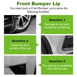 SCITOO Automotive Front Bumper Lip Spoiler Splitter Kits Fits all models Universal