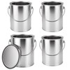 4 PCS 1 Gallon 4 Quart Empty Paint Cans with