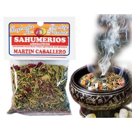 1 PC SAN Martin Caballero Herbal Incense Mix SAHUMERIO ESPIRITUAL DE HIERBAS to Burn Over Charcoal