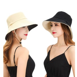 Foldable Beach Fishing Cap UPF UV Sun Protection Waterproof Breathable Wide Brim Bucket Sun Hat for Women (H01-beige)