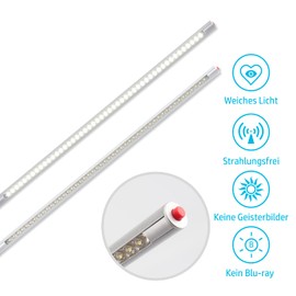 da LIGHT LED Desk Lamp, Swivel Arm Reading Lamp 300 lm 3.5 W 6400 K Clamp Light 48 LEDs Work Light Eye Protection Metal Table Lamp Swivel Desk Architect Lamp for Reading Office Painting