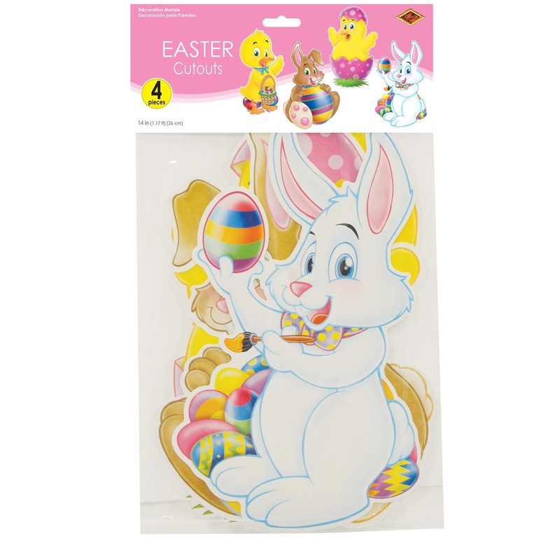 Pkgd Easter Cutouts 14"